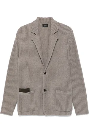 BRIONI Ribstrikket blazer