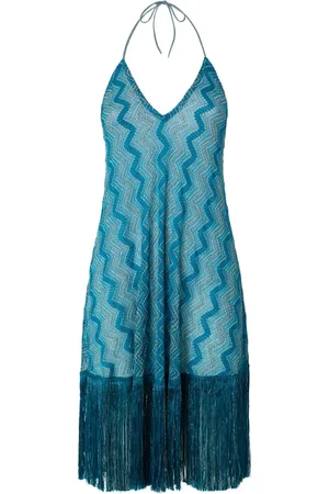 Missoni Mellemlang kjole med zigzag-mønster