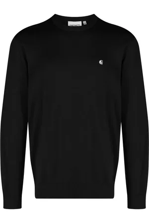 Carhartt Trøje med broderet logo og rund hals