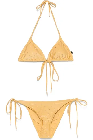 Goldbergh Bikinisæt med krystaludsmykninger