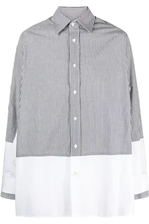 Maison Margiela Stribet sweatshirt med paneler
