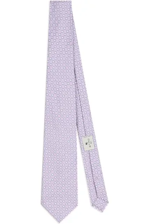 Etro Silkeslips i mønstret jacquard