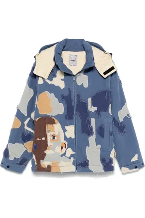 KIDSUPER STUDIOS Jakke i kanvas med patchwork