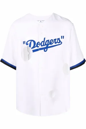 OFF-WHITE LA Dodgers trøje med udskæringsdetalje