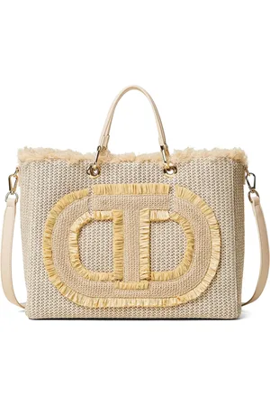 Twin-Set Oval tote med T-applikation