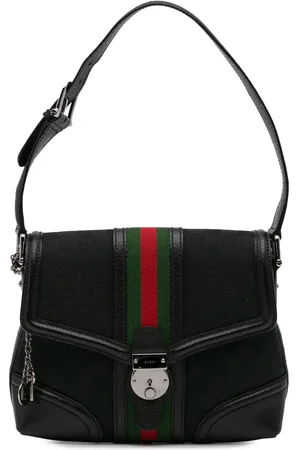 Gucci Lille GG Web Treasure skuldertaske i lærred fra 2000-2015