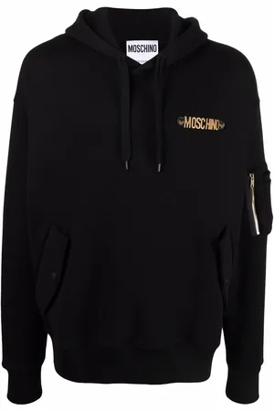 Moschino Hættetrøje med bogstav-logo og lynlås
