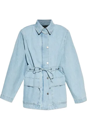 ROTATE Denimjakke med bælte