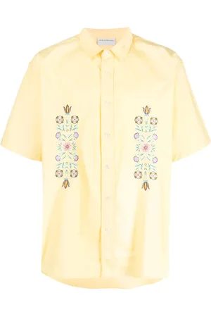 Drôle de Monsieur T-shirt med blomsterbroderi