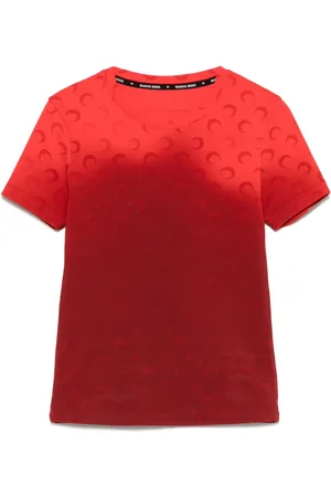 Marine Serre Moon T-shirt med falmet effekt