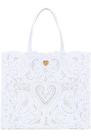 Dolce & Gabbana Stor Beatrice-taske med cordonetto-blonder