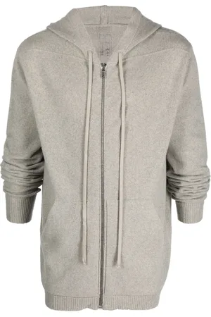 Rick Owens Hættetrøje med lynlås og løbesnor