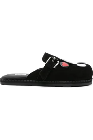 Moschino Slippers med brocheudsmykning