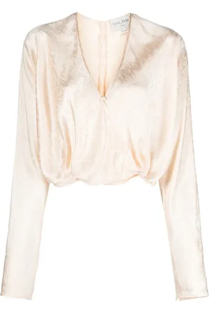 FORTE FORTE Cropped bluse i satin