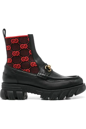 Gucci Støvler i GG-jacquard med Horsebit-detalje