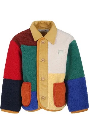 Bobo Choses Jakke i fåreskind med colourblocking