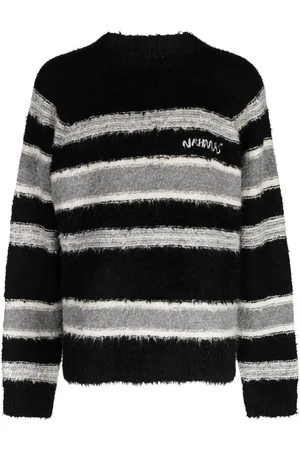 Nahmias Stribet sweatshirt med broderet logo