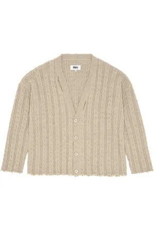 Maison Margiela Ribbet cardigan med V-hals