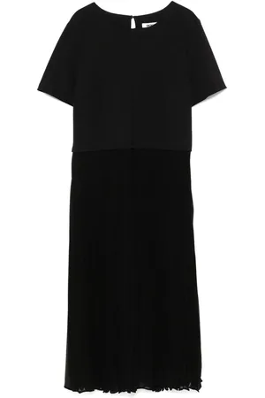 DKNY Mellemlang kjole med plisseret detalje
