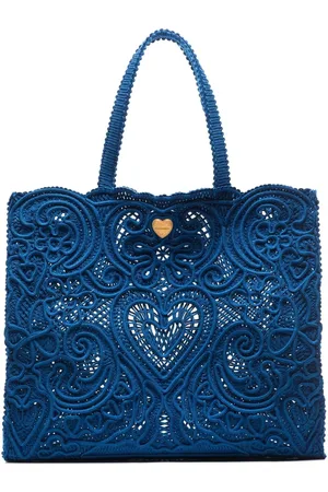 Dolce & Gabbana Stor Beatrice-taske med cordonetto-blonder