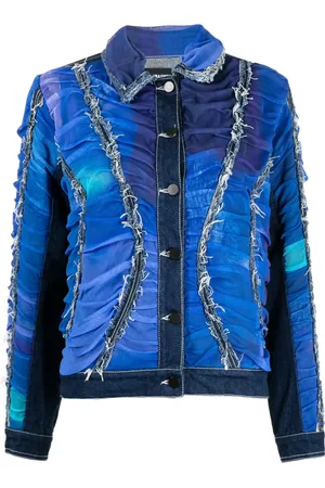 Paula Canovas Del Vas Frynset denimjakke med ruche