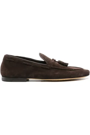 Officine creative Loafers i ruskind med kvast-detalje