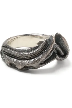 JULIUS Ring med udskåret vintage-effekt