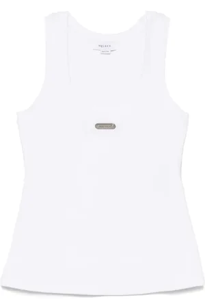 Alexander McQueen Tanktop med logoplade