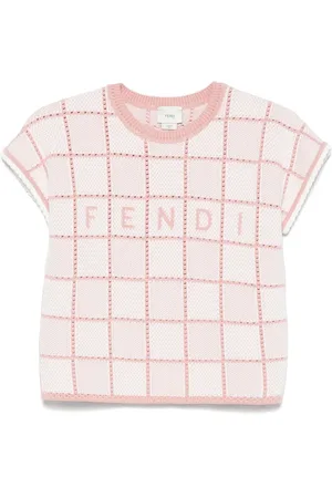 Fendi T-shirt med broderet logo