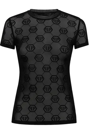 Philipp Plein T-shirt med monogram-mønster