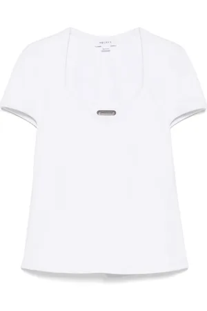 Alexander McQueen T-shirt med logoplade