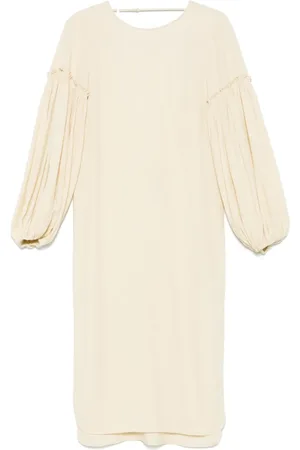 THE GARMENT Lang kjole med ballonærmer