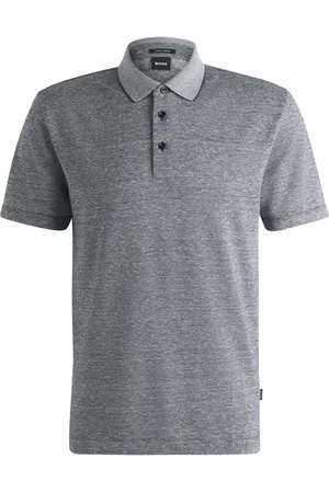 HUGO BOSS Polo i hørblanding