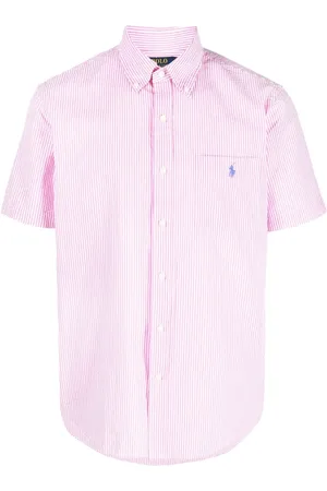 Ralph Lauren Stribet skjorte med broderet logo