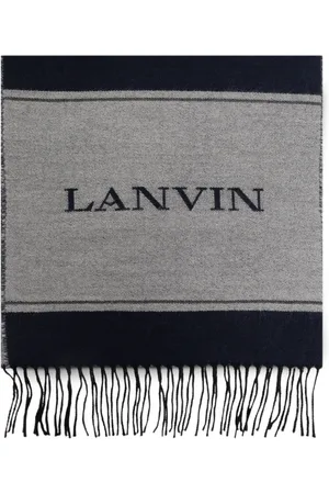 Lanvin Tørklæde i logo-jacquard med striber