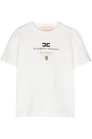 Elisabetta Franchi T-shirt med logoplade