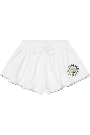 ZIMMERMANN Tallow shorts i frotté med broderi