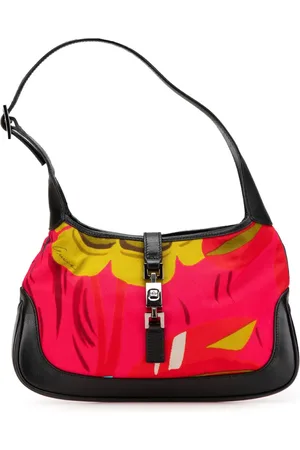Gucci Jackie skuldertaske i kanvas med tryk fra 2000-2015