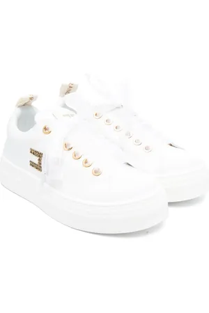 Elisabetta Franchi Sneakers med krystallogo