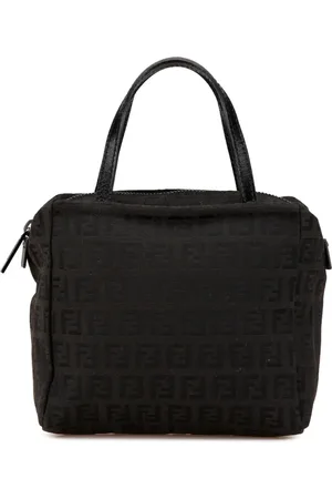 Fendi Mini Zucchino Canvas håndtaske fra 2000-2010