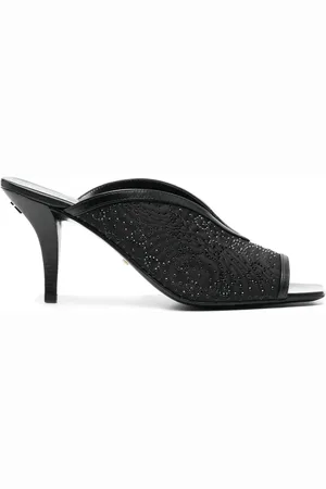 Gucci Udsmykket GG-mules med høj hæl