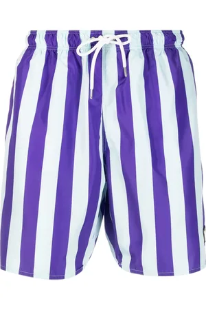 YES I AM Stribede badeshorts med snoretræk