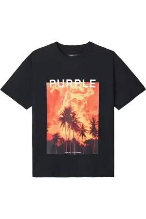 Purple Brand T-shirt med grafisk logotryk