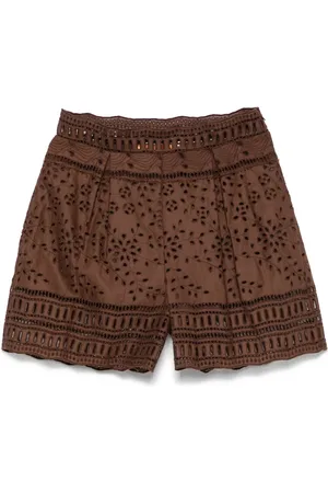 ERMANNO SCERVINO Shorts med broderie anglaise