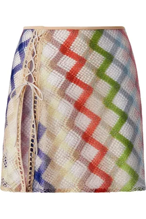 Missoni Kort nederdel med snøredetalje