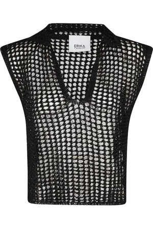 ERIKA CAVALLINI Vest med V-hals