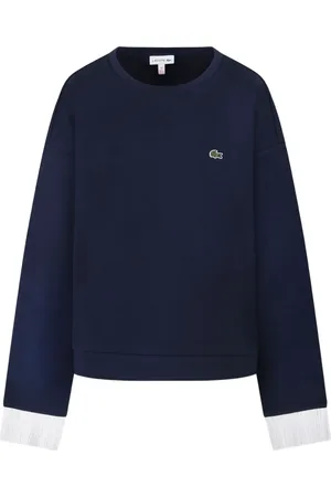 Lacoste Sweatshirt med logoapplikation