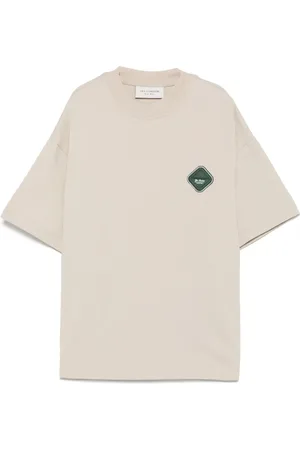 YES T-shirt med logomærke