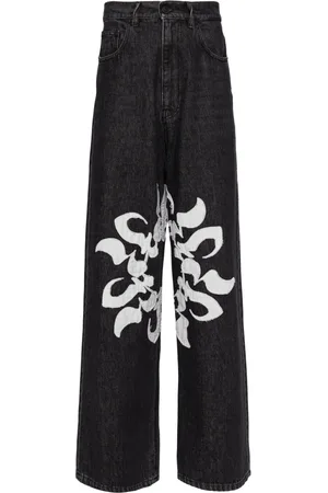 Kusikohc Jeans med patchwork