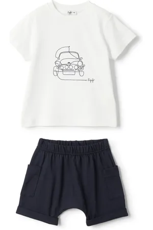 Il gufo Sæt med T-shirt og cargoshorts
